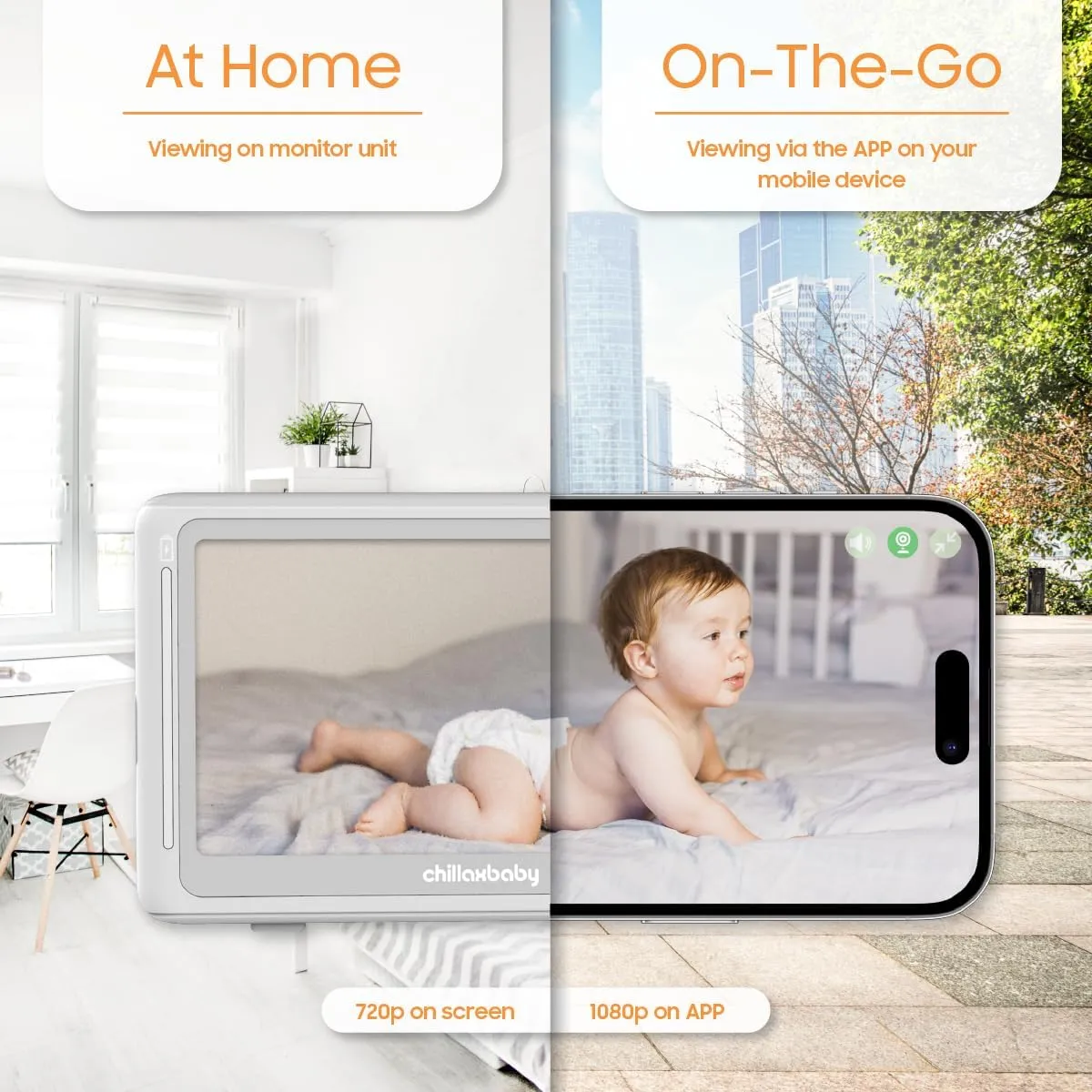 🦒 CHILLAX Giraffe Pro Max – Portable Baby Monitor for Travel 🦒