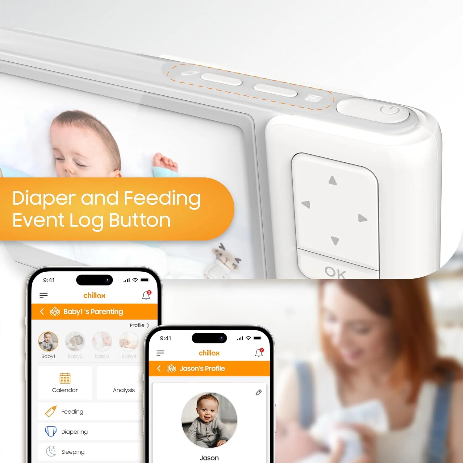 🦒 CHILLAX Giraffe Pro Max – Portable Baby Monitor for Travel 🦒
