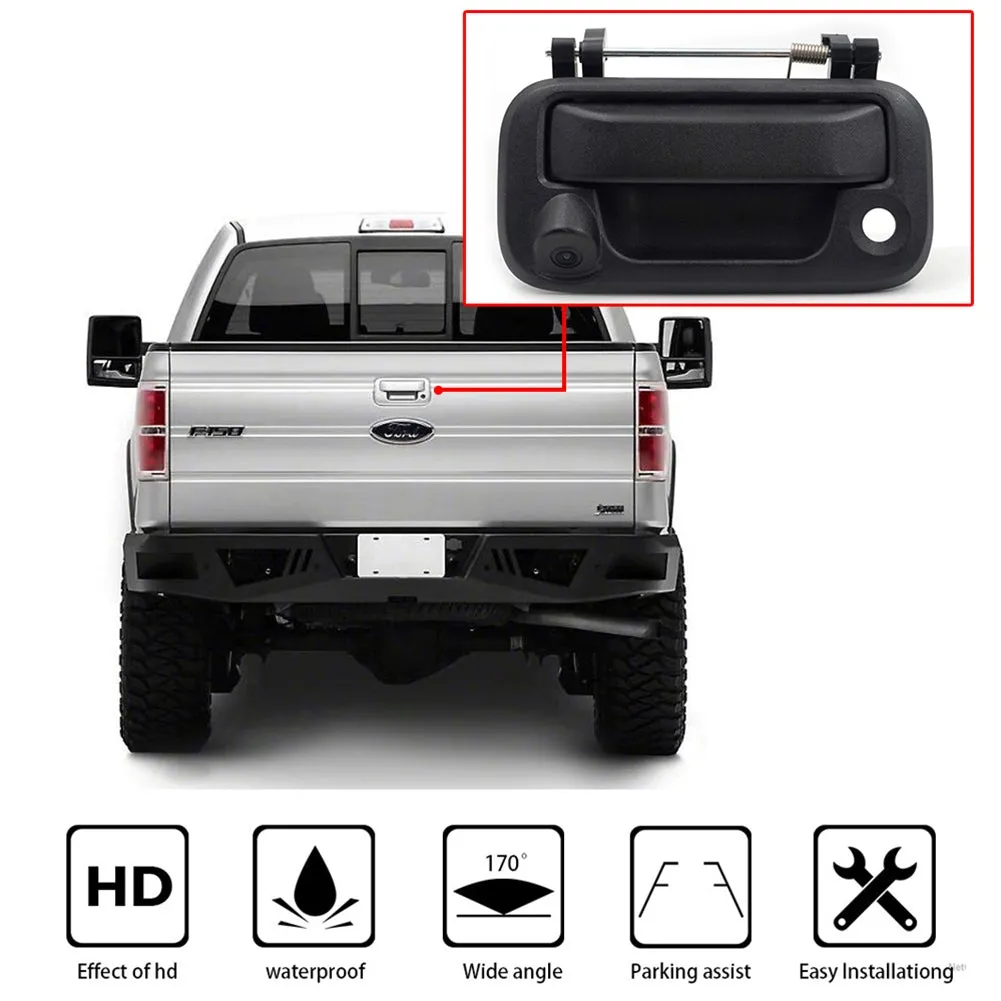 1 Set HD Car Rear View Backup Camera Trunk Handle Reversing