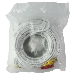 100ft Video and Power Cable Wire Cord w/ Connector for CCTV Security Camera