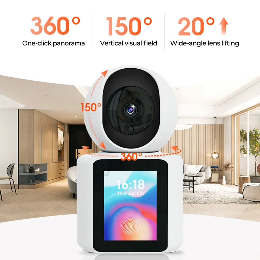 1080P HD Cctv Ai Two-Way Visual Surveillance Video Intercom Call Smart WIFI Baby Monitor Camera Wireless