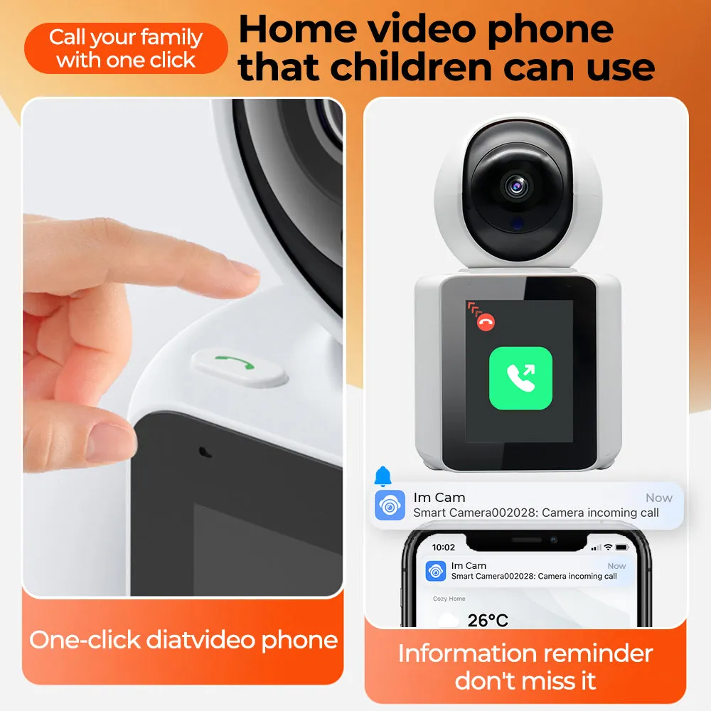1080P HD Cctv Ai Two-Way Visual Surveillance Video Intercom Call Smart WIFI Baby Monitor Camera Wireless