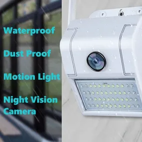 1080P HD Outdoor WiFi Wall Mounted LED Motion Light with Night Vision DVR