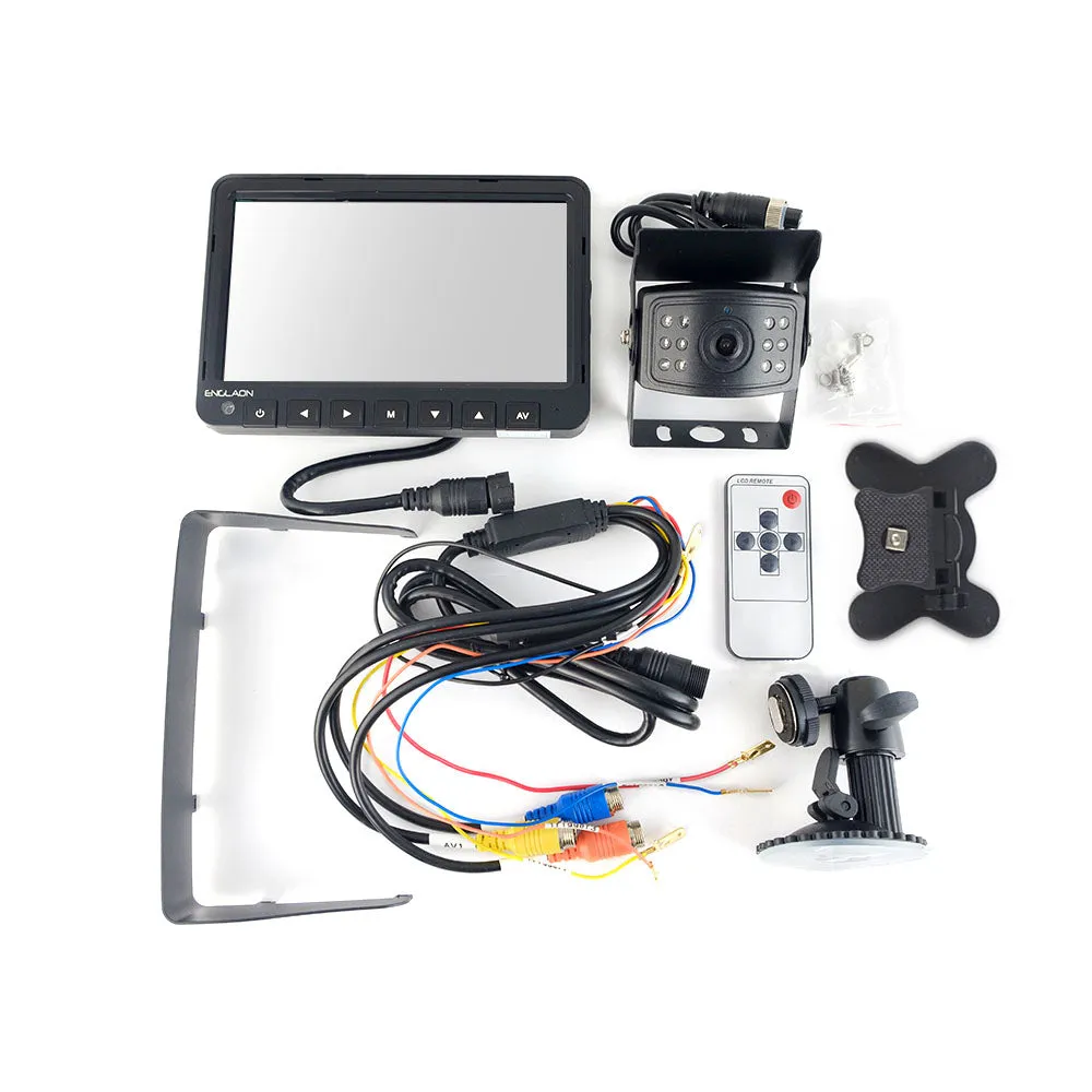 12V-36V 7" AHD Monitor DVR Reverse Camera (7M Cable)