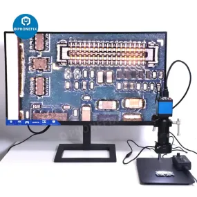 13MP Industrial Camera 130X Lens 40 LED Light Super Clamp Microscope Set