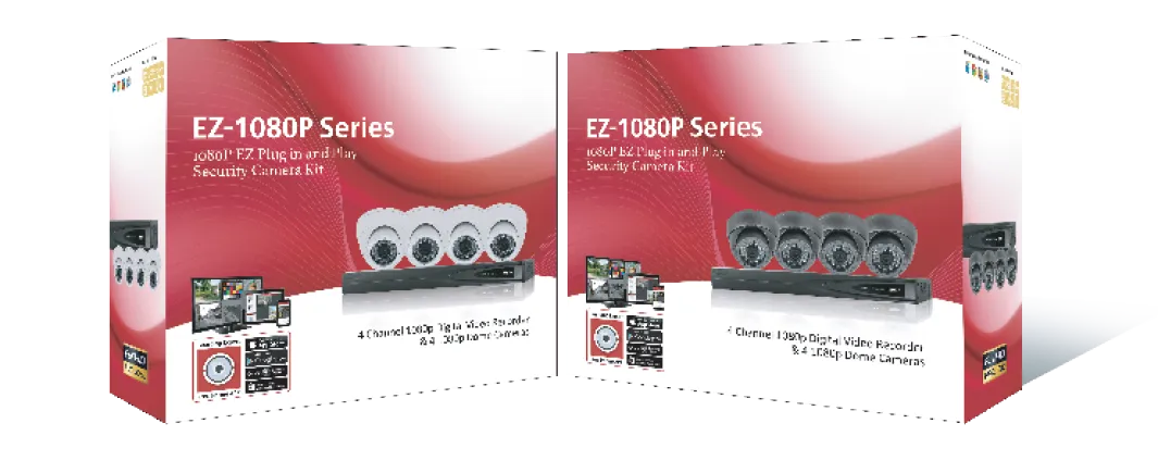 2 MP 4 DOME CAMERA PACKAGE (WHITE)