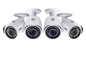 2K (5MP) Super HD Weatherproof Night Vision Security Camera (4-pack)