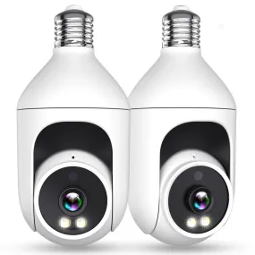 2K Light Bulb Security Camera  360° (2pc’s)