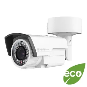 2MP HD TVI Advanced 1080p Armored Bullet Camera, Vari-focal 2.8-12mm lens, White