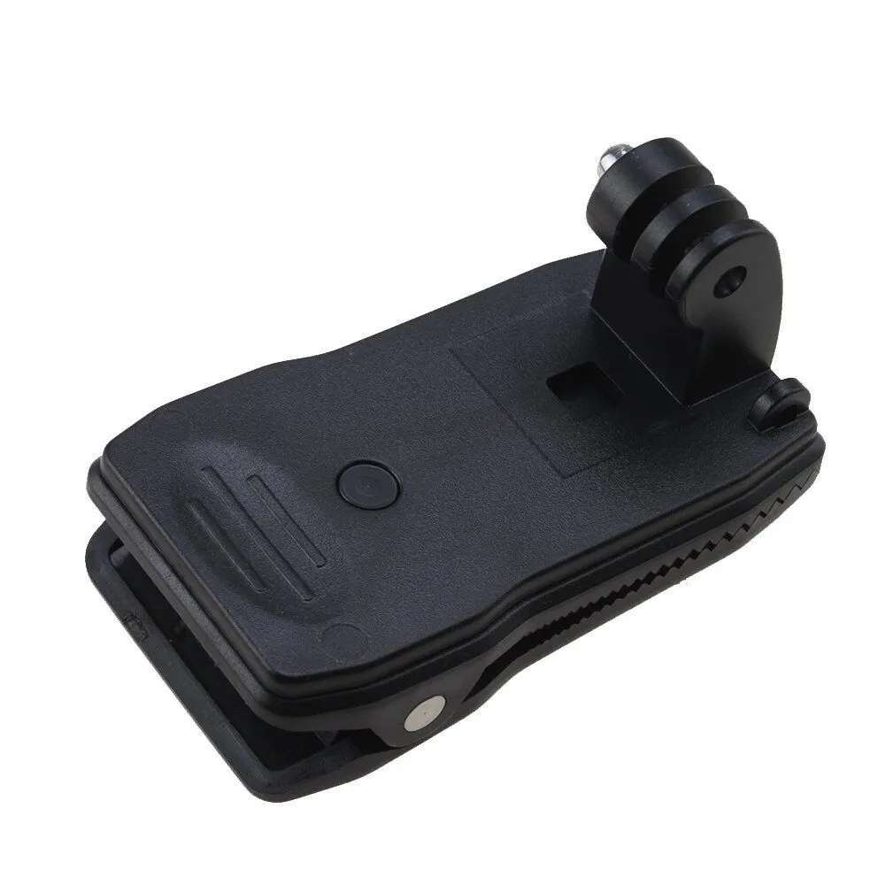 360' Rotary Backpack Hat Rec-Mounts Clip Fast Clamp Mount for GoPro Hero 2 3 3 
