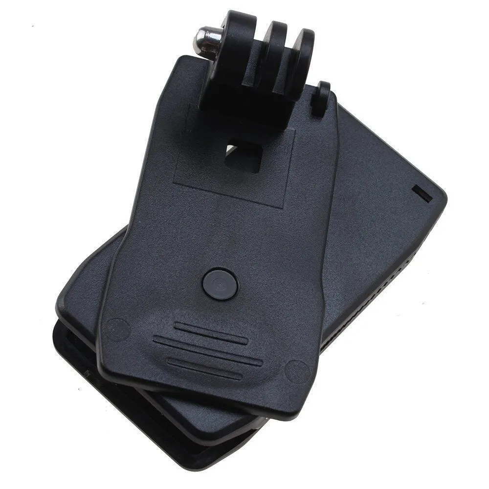 360' Rotary Backpack Hat Rec-Mounts Clip Fast Clamp Mount for GoPro Hero 2 3 3 