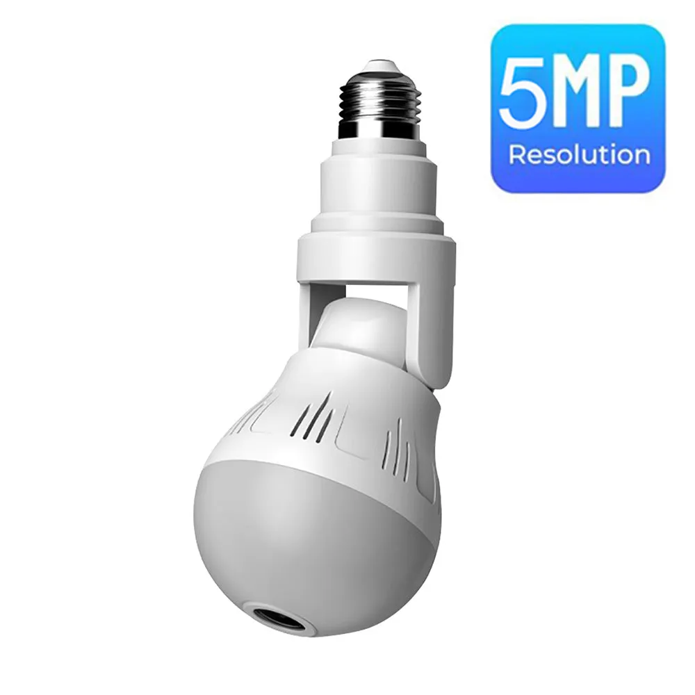 360 Wifi Panorama Camera Lamp 3MP Panoramisch Night Vision Two Way Audio Home Security Video Surveillance Fisheye Lamp Wifi Camera