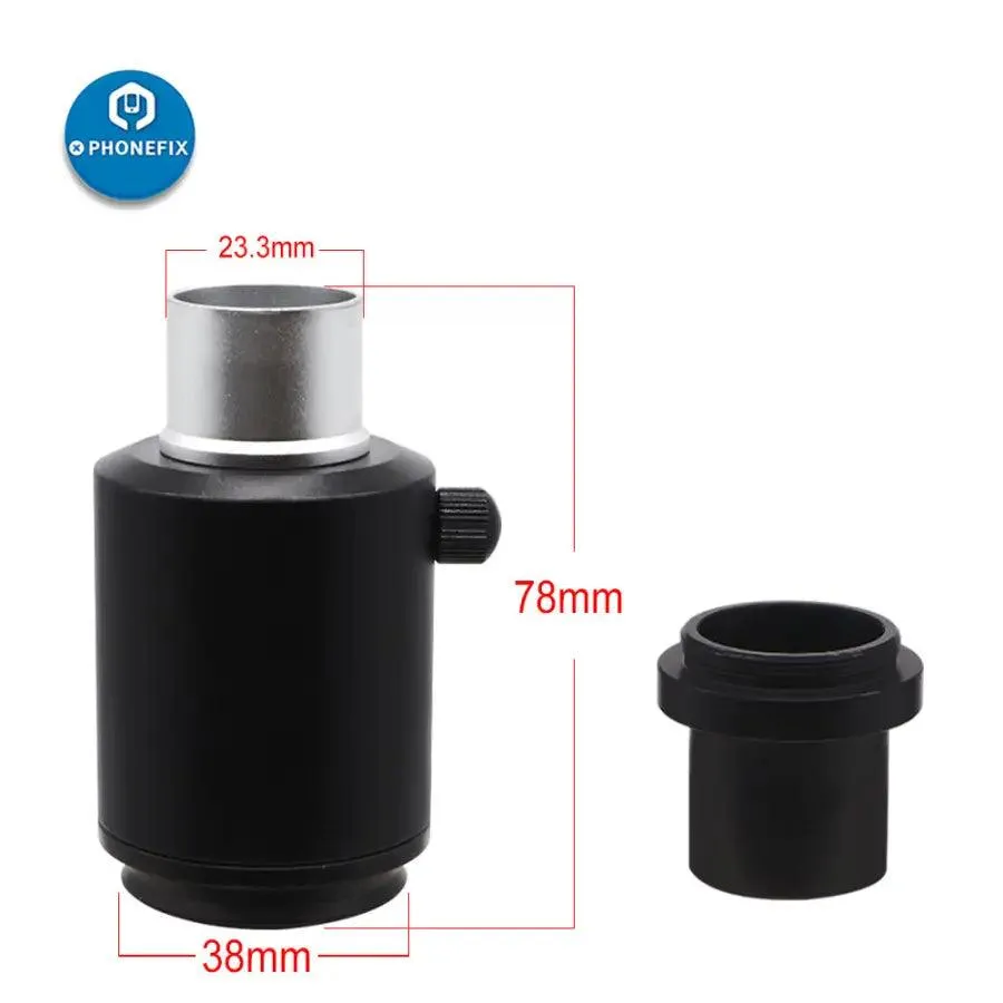 38mm CTV Stereo Industrial Microscope C-Mount Camera Adapter