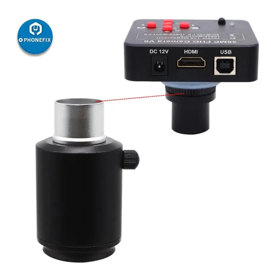 38mm CTV Stereo Industrial Microscope C-Mount Camera Adapter