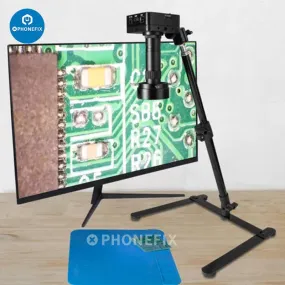 38MP Digital Industrial Camera HDMI USB Microscope Stand CPU Repair