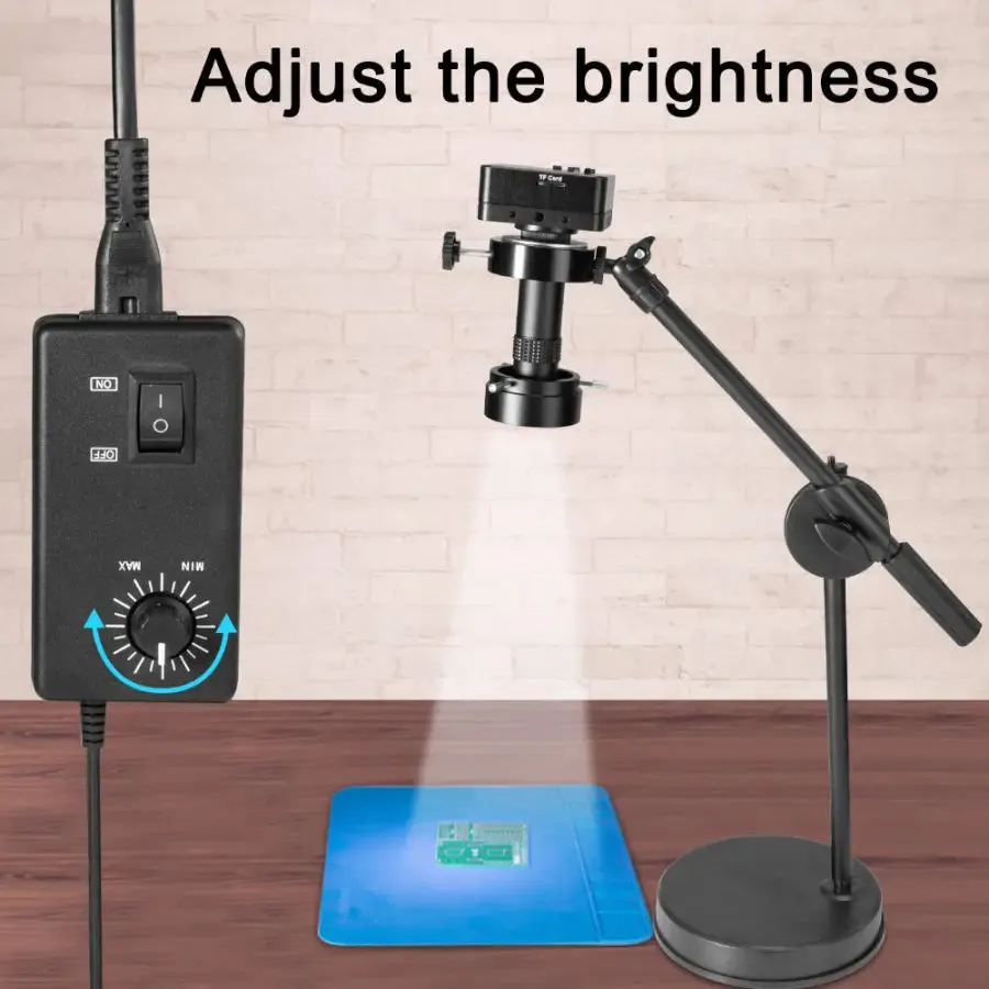 High-Resolution 38MP HDMI 1080P USB Industrial Microscope for SMD Soldering