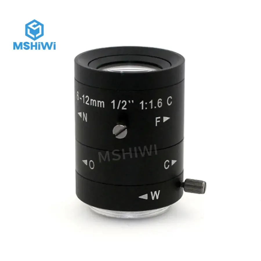 3MP 6-12mm Varifocal Len Aperture F1.6 C-Mount For 1/1.2" Sensor