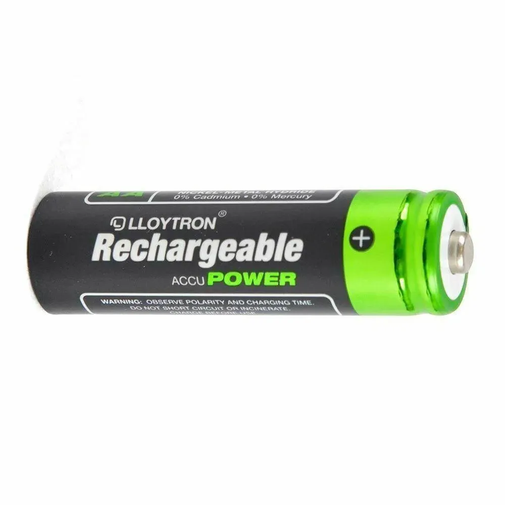 4 Pack Of Aa Solar Lights Camera Torch Rechargeable Batteries