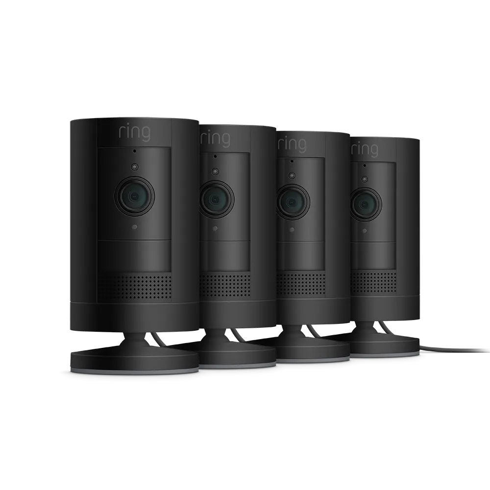 4-Pack Outdoor Security Camera | Stick Up Cam Plug-In