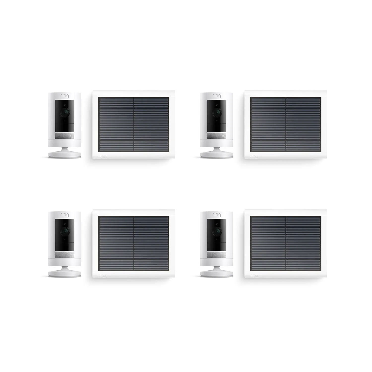 4-Pack Outdoor Security Camera | Stick Up Cam Solar