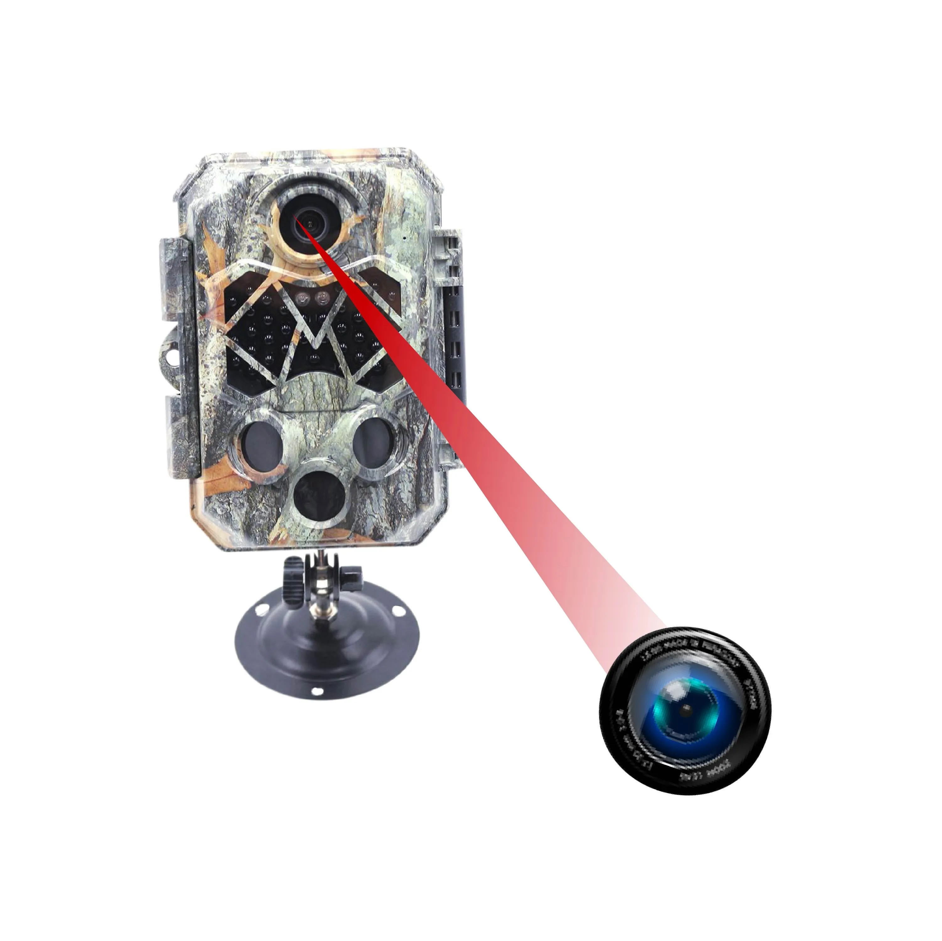 4K Black Flash Trail Camera For Wildlife Monitoring