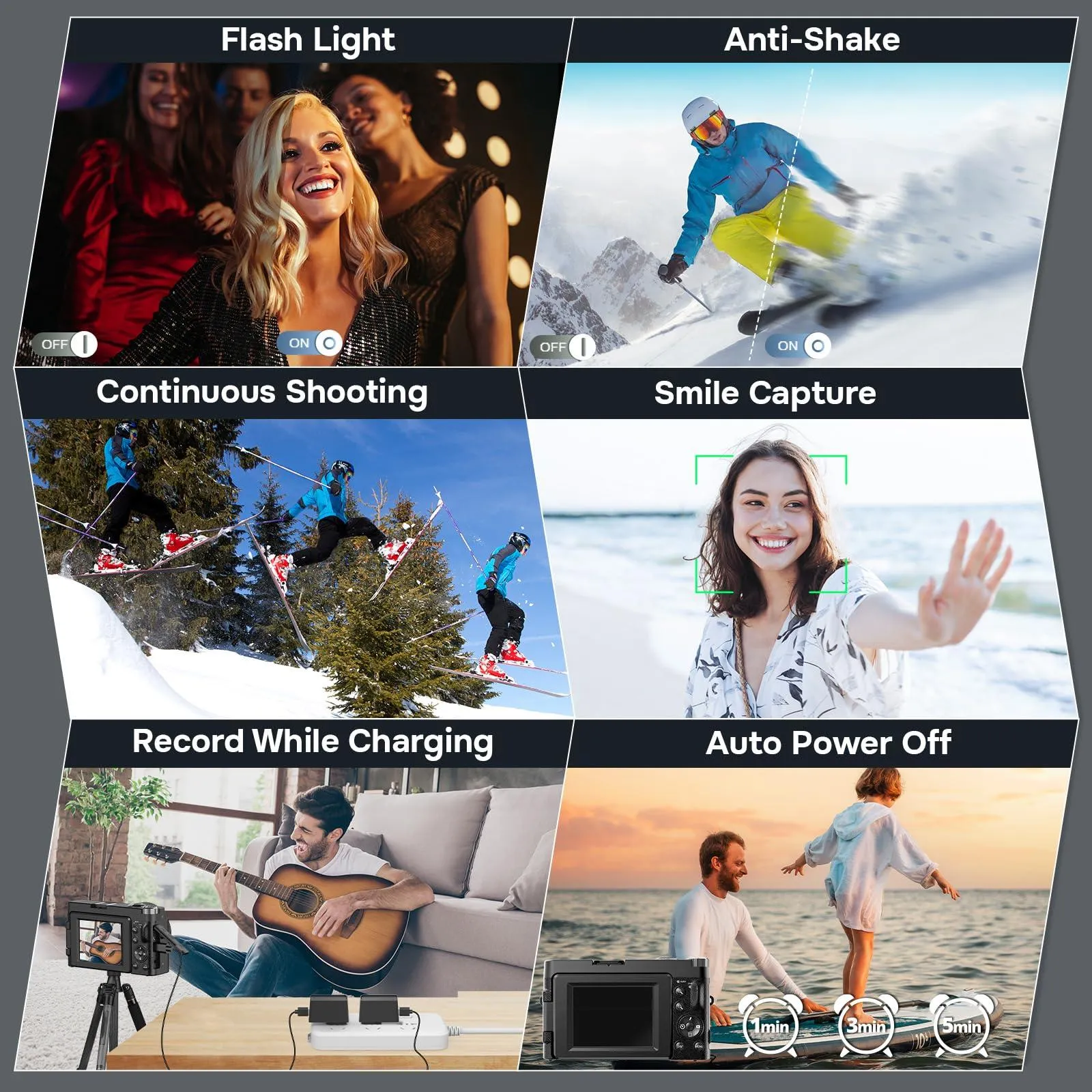 4K Digital Camera for Photography Autofocus, Upgraded 48MP Vlogging.