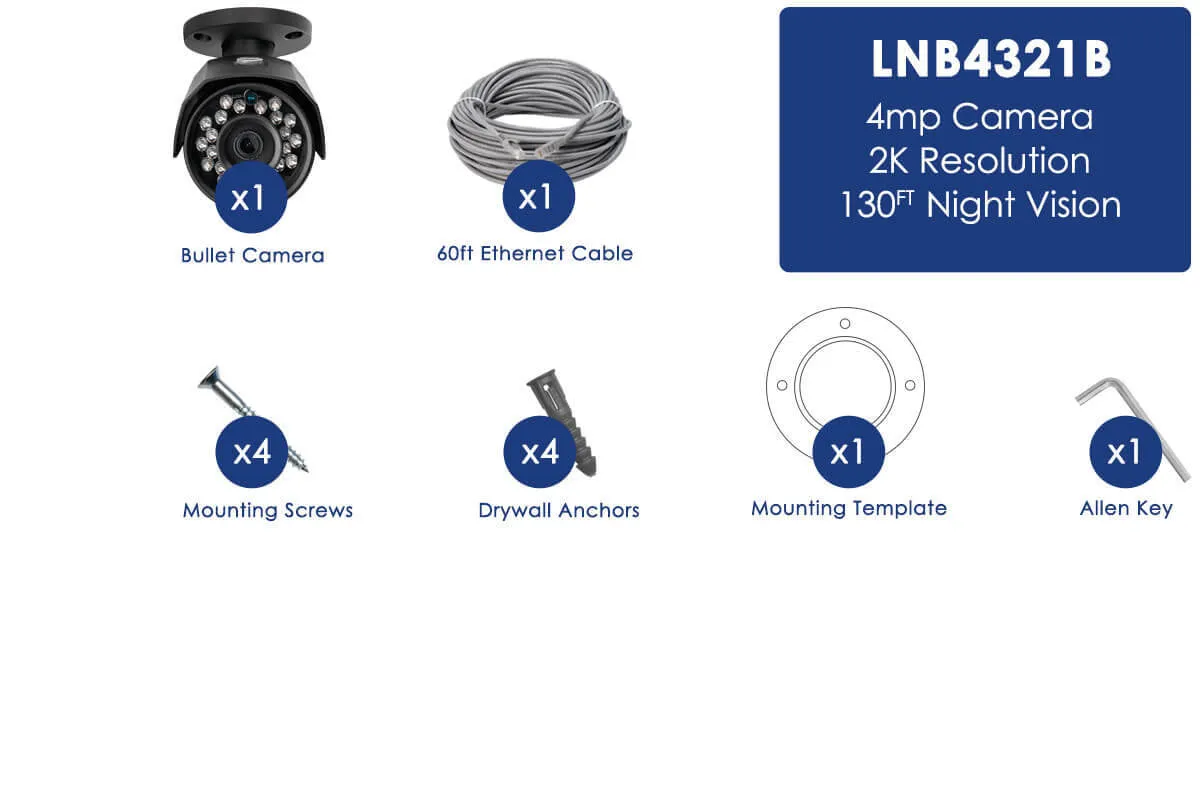 4MP SuperHD IP Camera with Color Night Vision