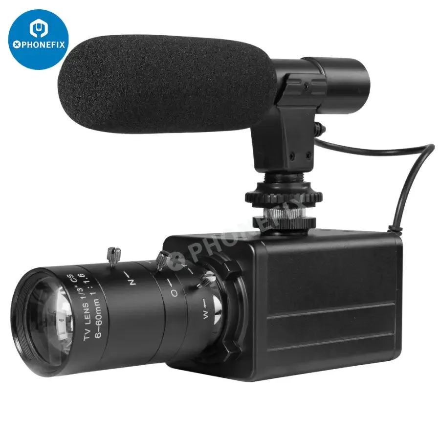 5.0MP 4K USB Webcam 10X Optical Zoom HD Camera with Microphone