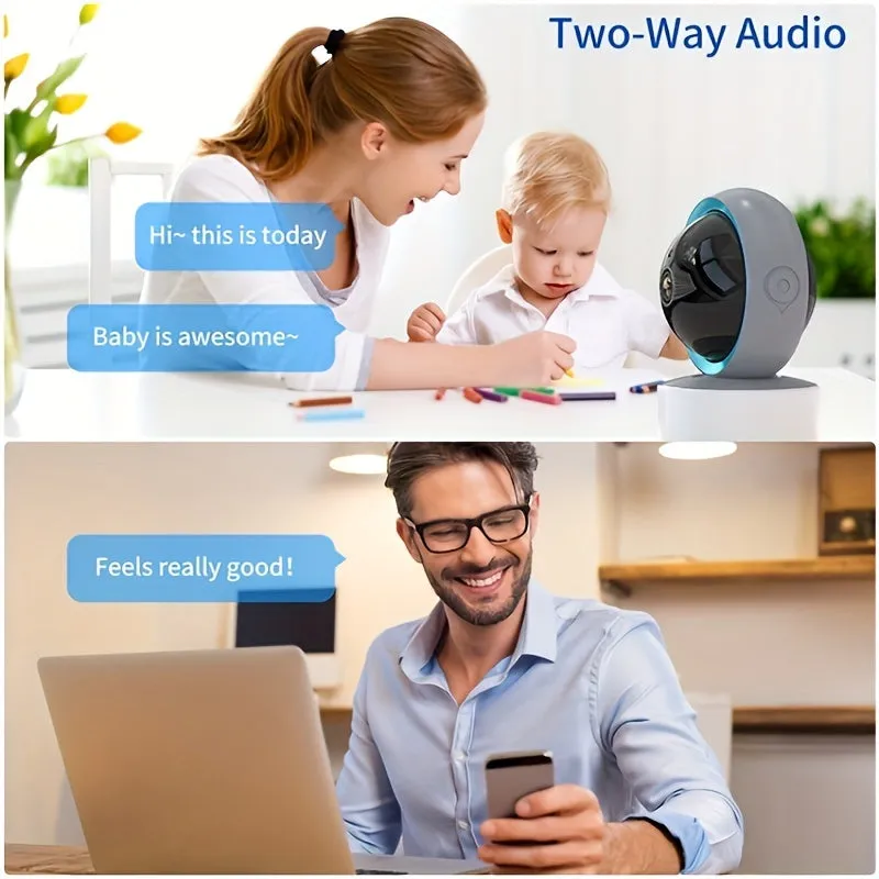 5G Smart Wireless WiFi Home Camera - 360° Rotation, HD Infrared Night Vision, Two-way Voice Intercom & Mobile Phone Remote Control