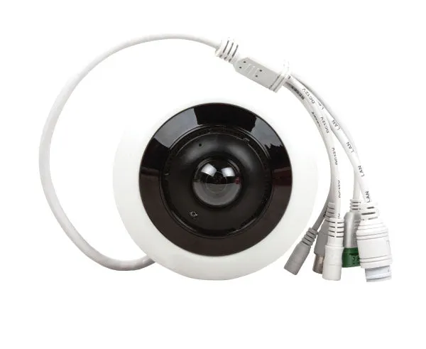 9MP Security Camera, 4K H.265 Fisheye, Plug and Play, VR Mode, 180 degree Panoramic Views