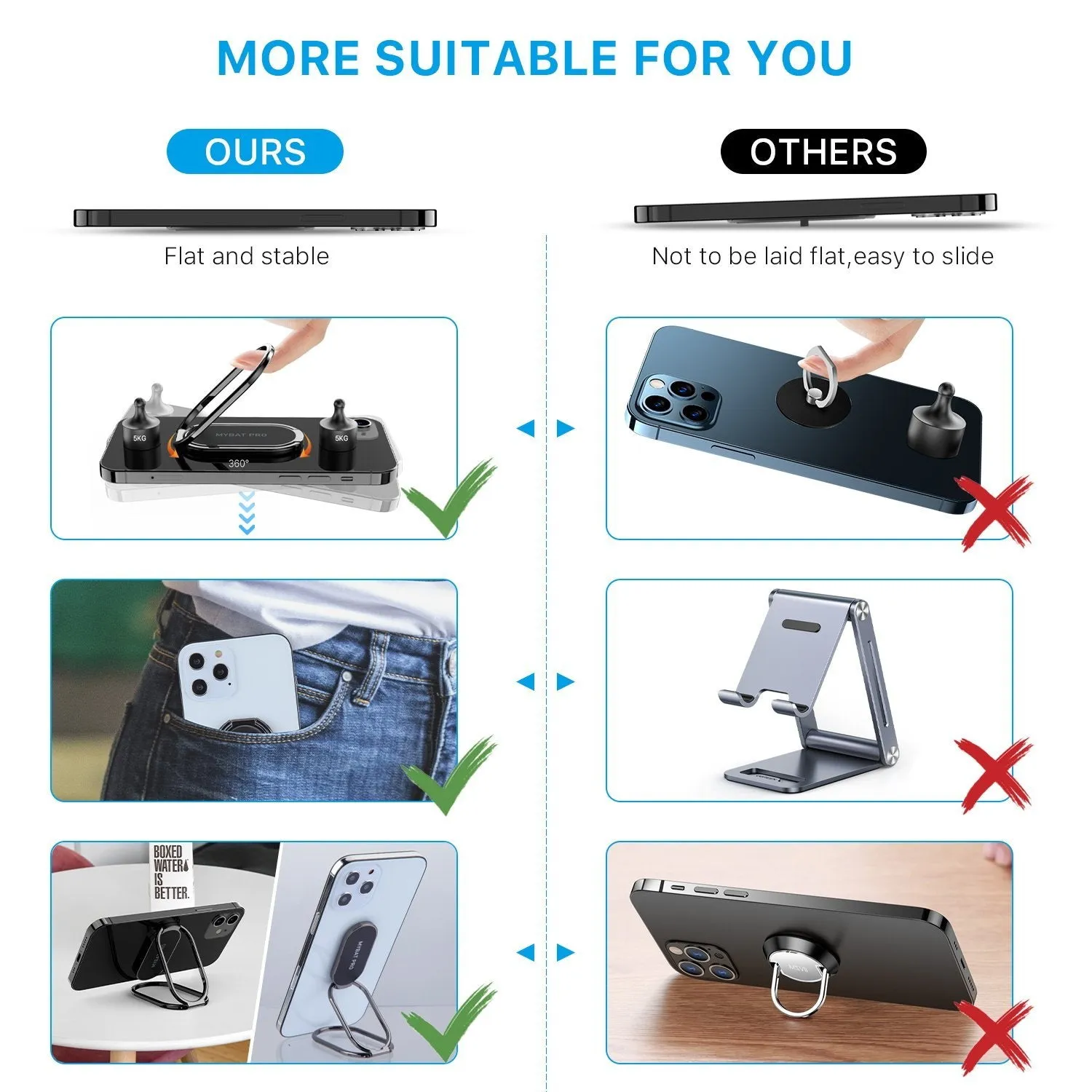 Adjustable Folding Phone Stand