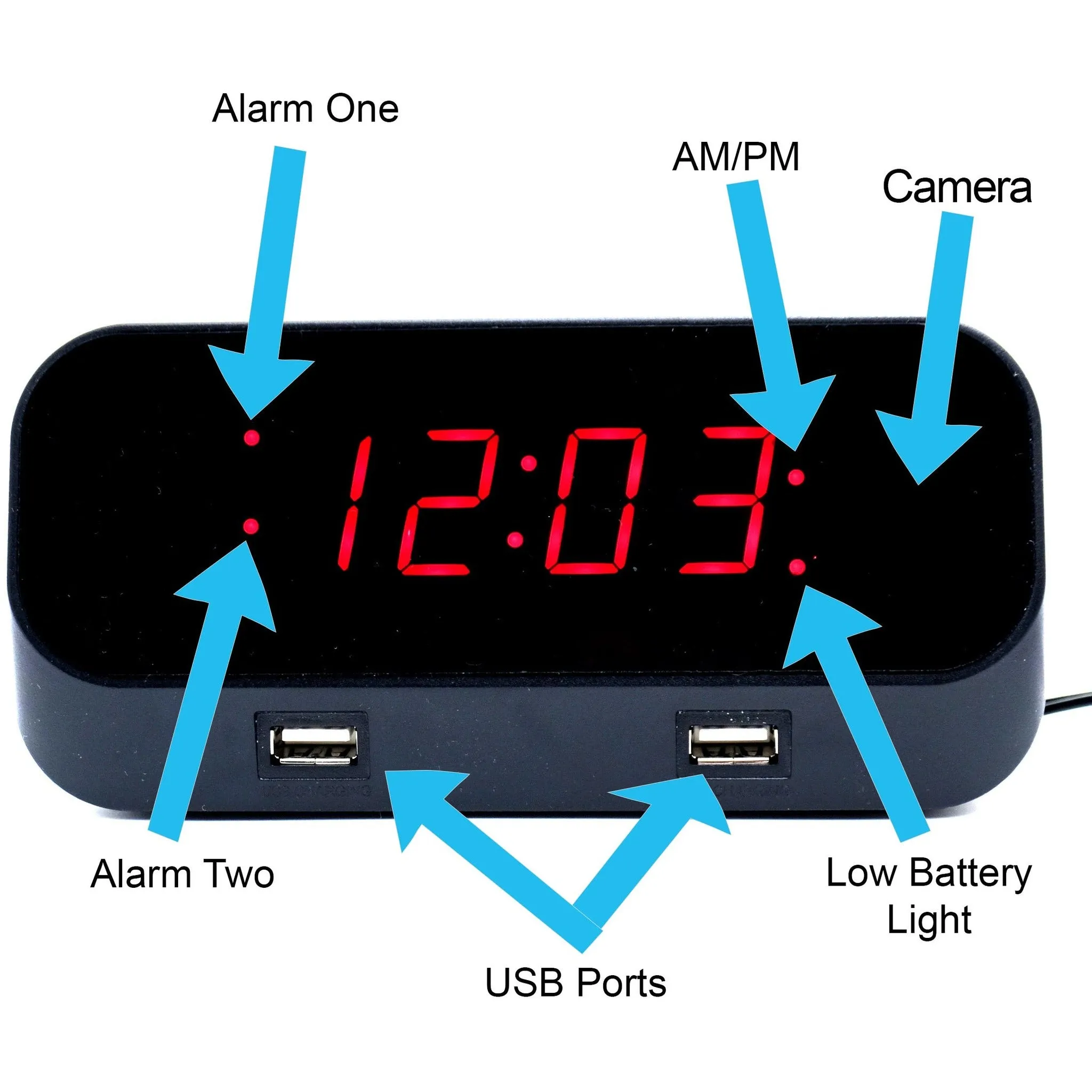 Alarm Clock Hidden Camera