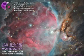 Altair Hypercam 183M Mono CMOS Camera with 4GB DDR RAM - High-Performance Astrophotography Imaging Equipment