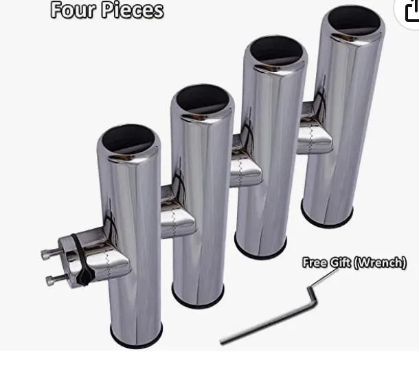 AMYSPORTS 2-4 PCS Rail Mount Rod/ Boat Clamp Holders