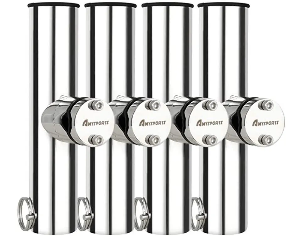 AMYSPORTS 2-4pcs Adjustable Clamp Fishing Rod Holder