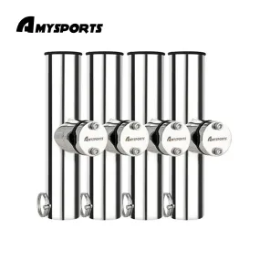 AMYSPORTS 2-4pcs Adjustable Clamp Fishing Rod Holder