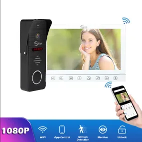 Anjielo Smart 7 inch Monitor With Night Vision Motion detection Doorbell Camera Video Intercom For home