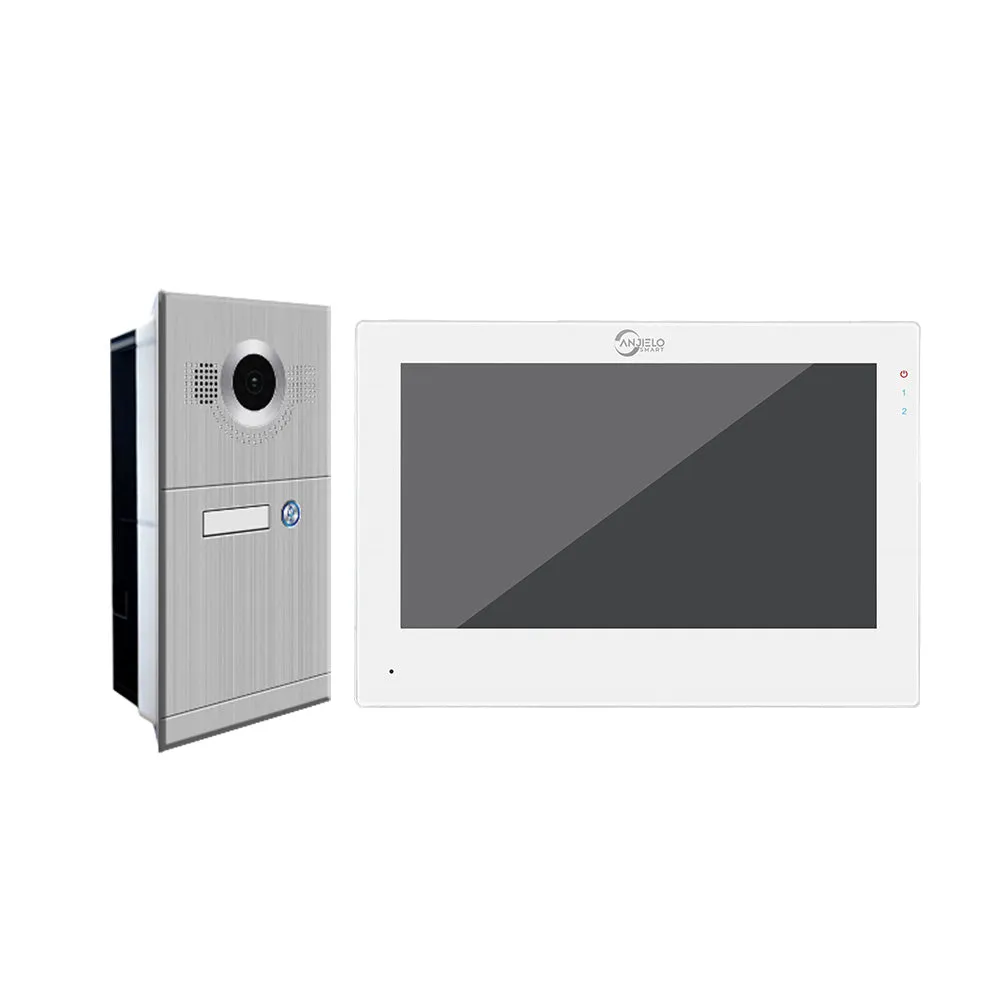 Anjielosmart 1080P HD Wired Video Intercom Interfone  IR Night Vision Wide Angle Video Doorbell Camera Video Doorphone for Home
