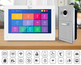 Anjielosmart 1080P HD Wired Video Intercom Interfone  IR Night Vision Wide Angle Video Doorbell Camera Video Doorphone for Home