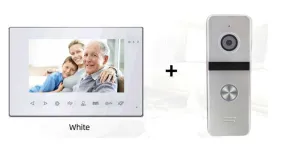 AnjieloSmart 7 inch Color Touch Button Screen Doorbell Night Vision Tuya Smart Remote View Home Security Video Intercom For Home Villa