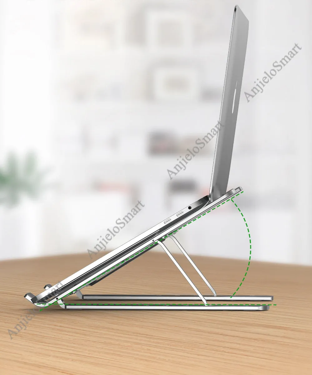 AnjieloSmart Adjustable Folding Tablet Bracket Mount Stand Holder Portable for Laptop iPad