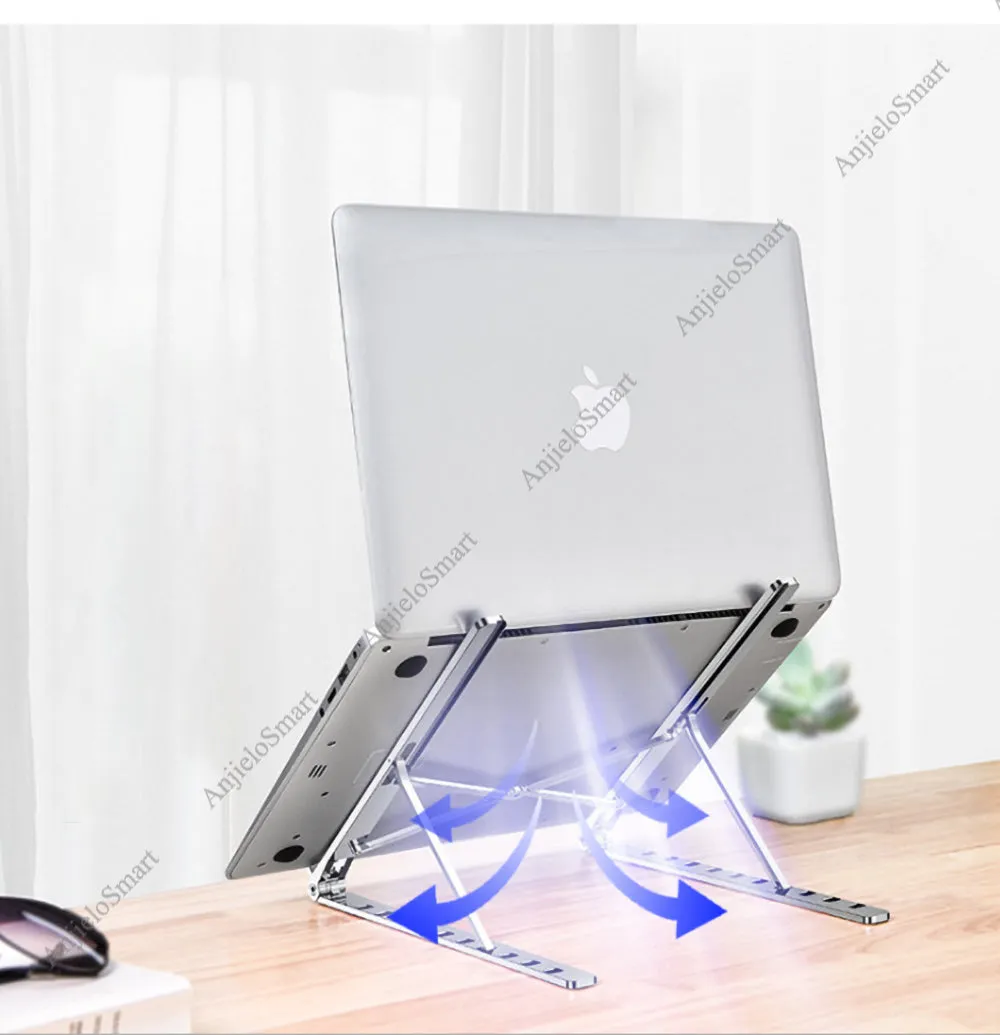 AnjieloSmart Adjustable Folding Tablet Bracket Mount Stand Holder Portable for Laptop iPad