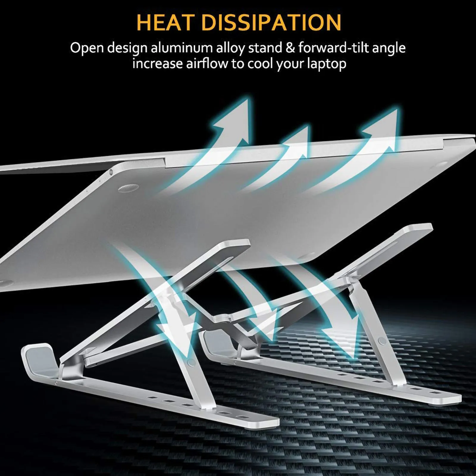 AnjieloSmart Adjustable Folding Tablet Bracket Mount Stand Holder Portable for Laptop iPad