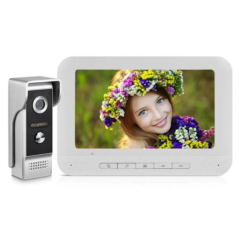 AnjieloSmart New Wired Video Doorbell with 7 Inch Camera Doorphone for Villa Home Security(V70M-M4)