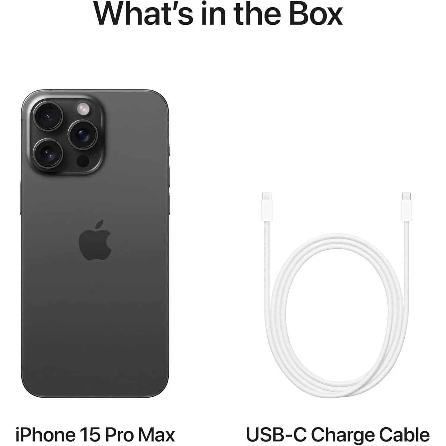 Apple iPhone 15 Pro Max 5G - 1TB, Black Titanium, Unlocked