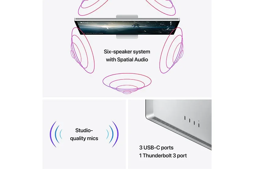 Apple Studio 27" | Standard Glass | VESA Mount Adapter Display