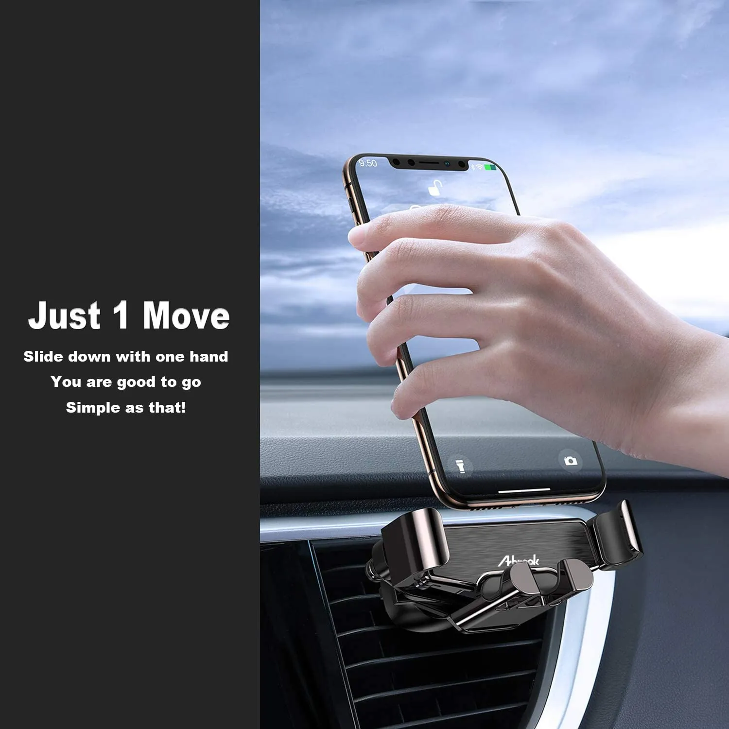 Arbrook Car Phone Mount, Gravity Air Vent Cell Phone Holder
