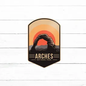 Arches National Park Sticker | Waterproof Vinyl Decal | 3in