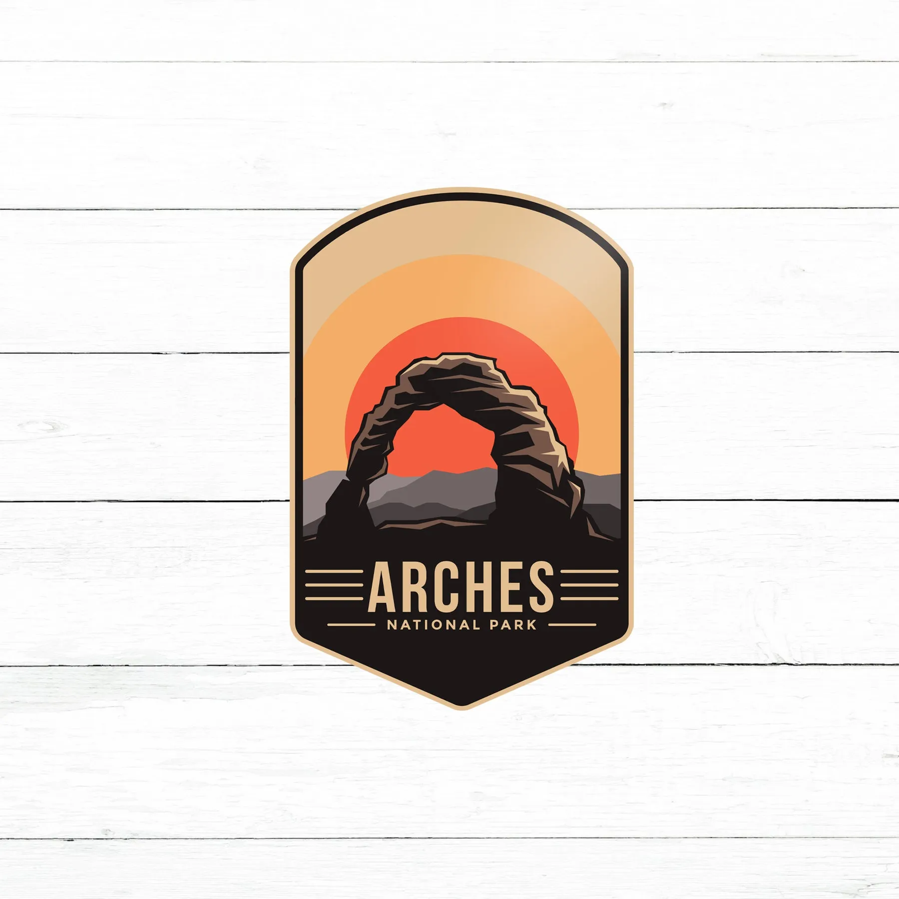 Arches National Park Sticker | Waterproof Vinyl Decal | 3in