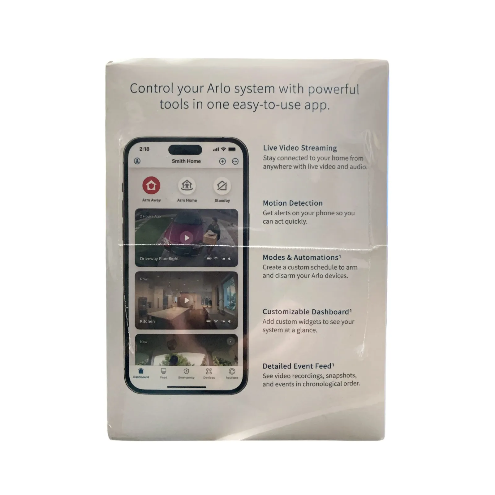 Arlo 2nd Generation Essential 2K Outdoor Security Camera, 2-Pack & Solar Panels